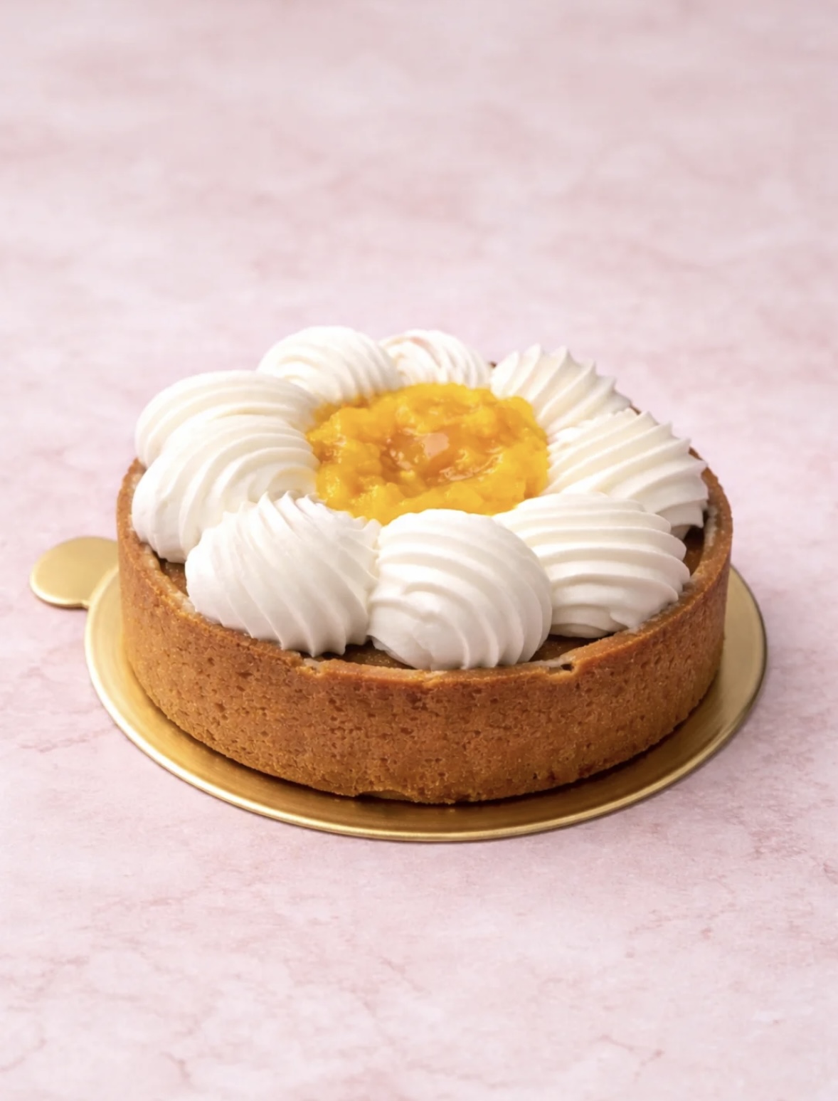 Tarta de maracuyá con merengue